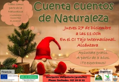 Cuentacuentos de Naturaleza en la Navidad del Tajo Internacional