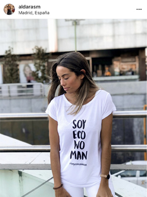 Aldarasm, mujer Ecowoman recicladora