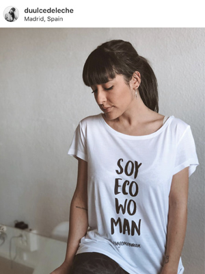 Duulcedeleche, mujer Ecowoman recicladora