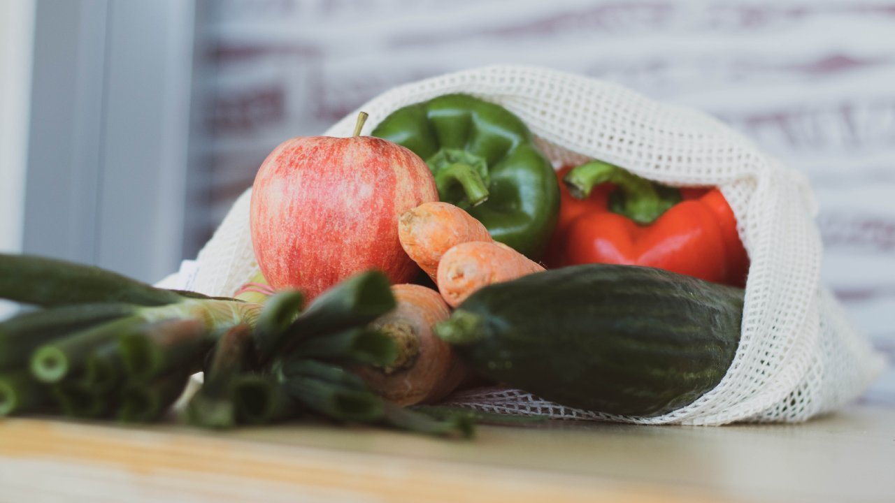 Bolsa con verduras