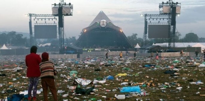 Reciclar en el festival