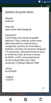 cleanSpotApp - Tú punto limpio más cercano!