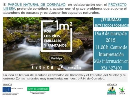 1m2 por ríos, embalses y pantanos en el Parque Natural de Cornalvo
