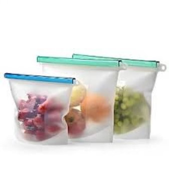 Almuerzos sostenibles: bolsa + botella reutilizables