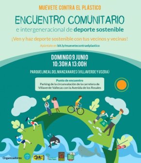Acción comunitaria medio ambiental en Villaverde.