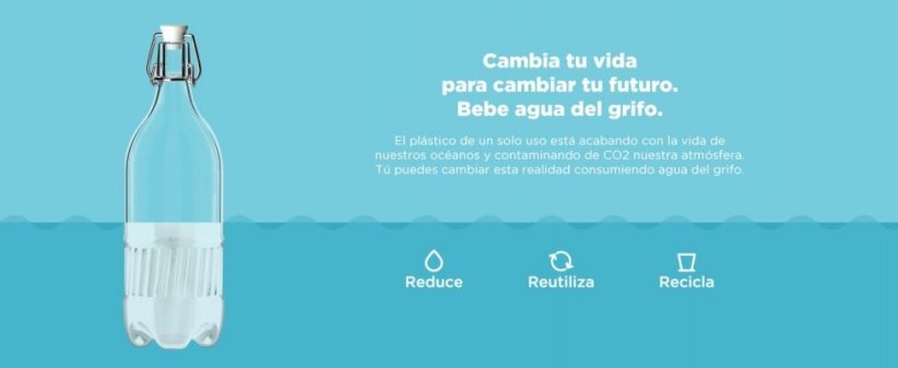 Bebe agua del grifo