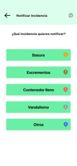app digital para indicar incidencias (basura tirada, excrementos, etc) en municipios