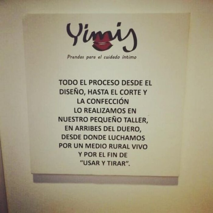 Yimis. Prendas para el cuidado íntimo