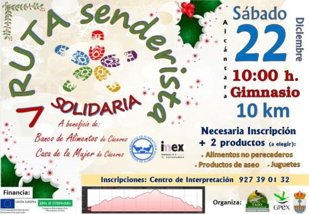 Ruta senderista solidaria navidad