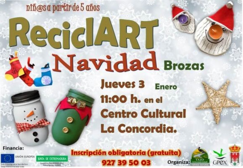 Reciclart Navidad en Brozas