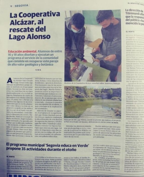 ApS Recuperando el entorno del Lago Alonso