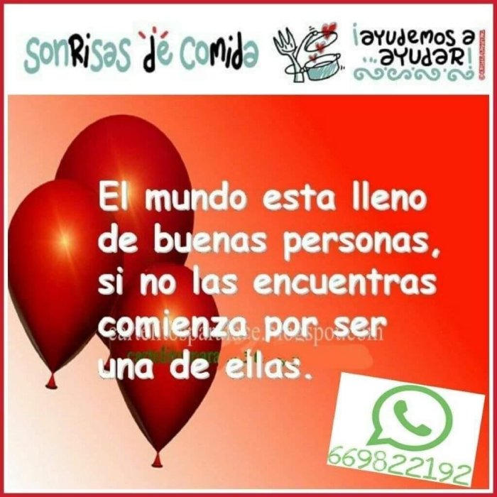 Ayudame a ayudar sonrisas de comida 