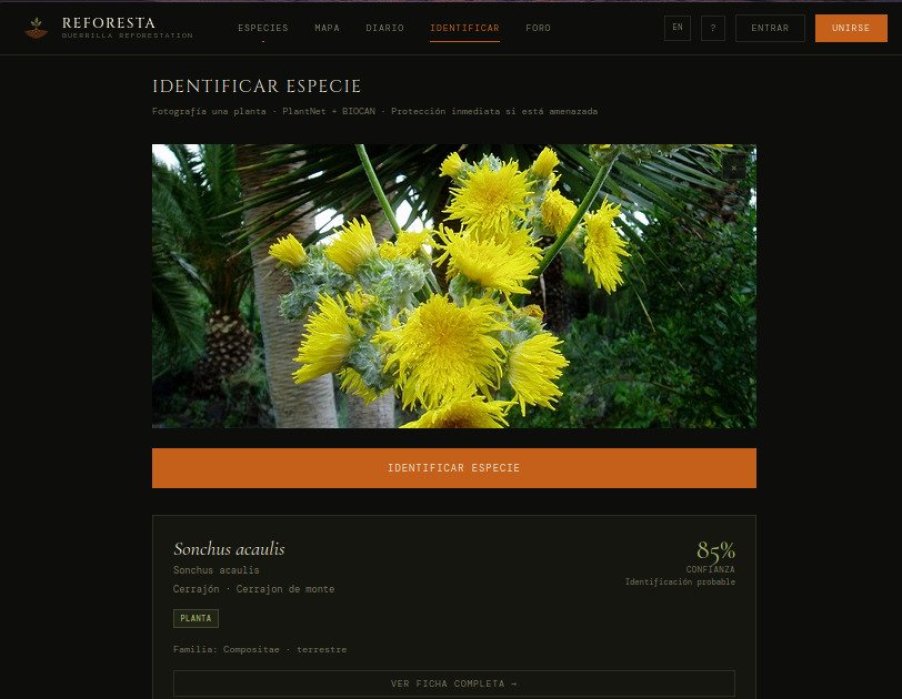 Reforesta Guerrilla - Plataforma ciudadana de reforestación con especies nativas