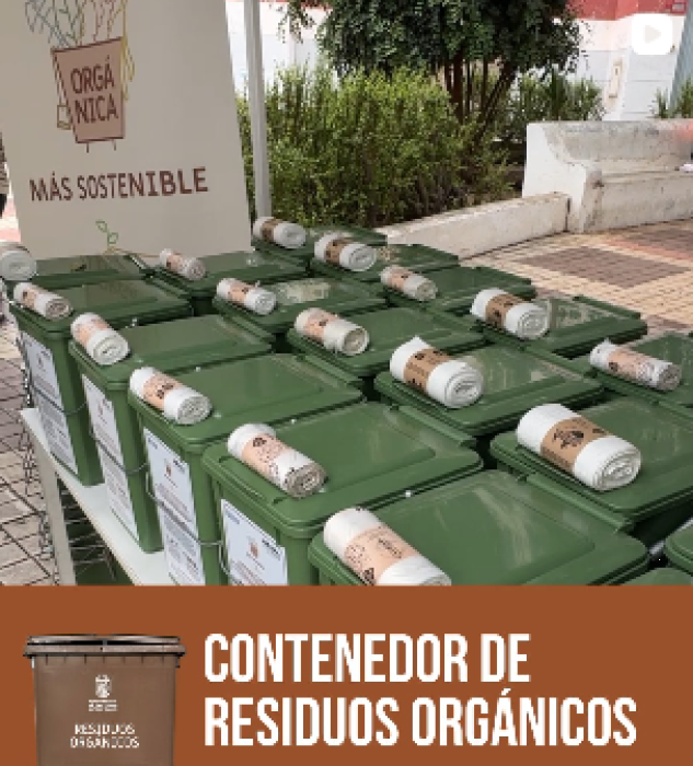 Educación Ambiental Contenedor Residuos Orgánicos 