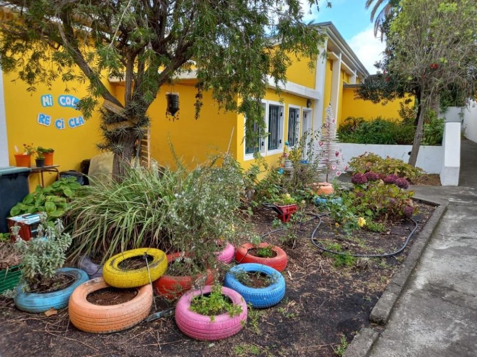 Huerto ecologico en el CEIP Miranda