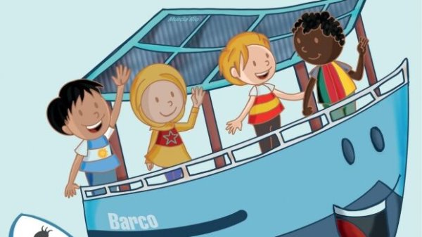 Barco solar cuenta cuentos