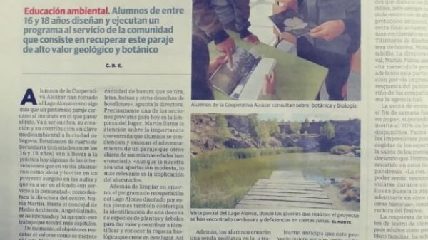 ApS Recuperando el entorno del Lago Alonso
