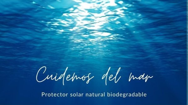 Protector solar natural biodegradable para la protección del medio marino